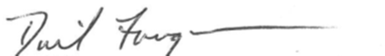 David Fourqurean Signature