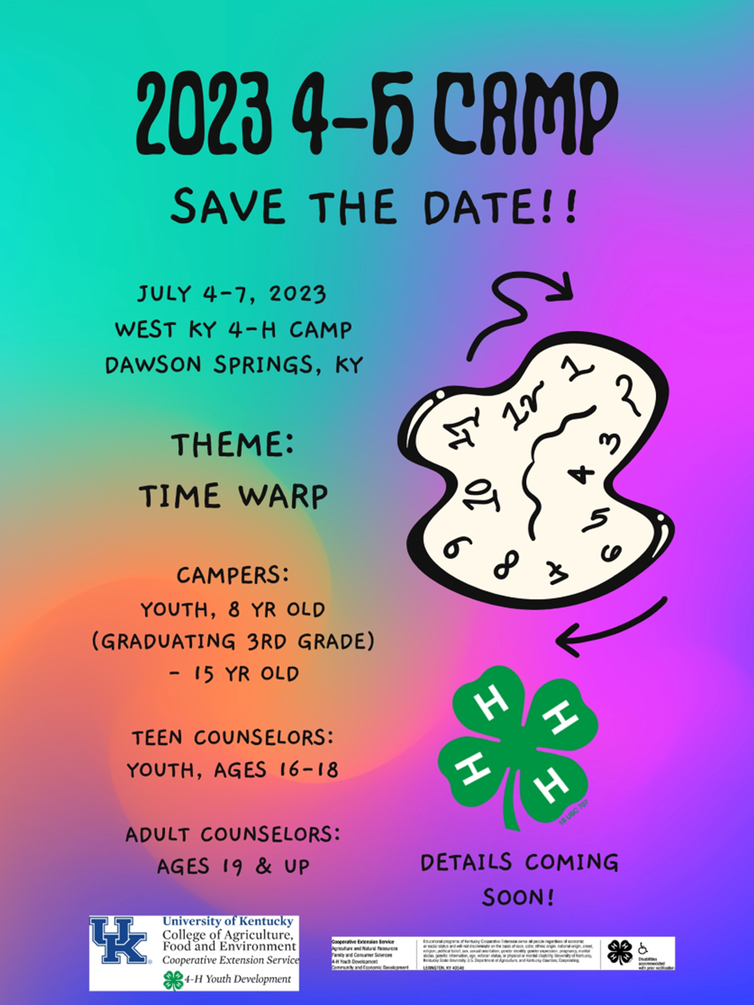 4-H camp save the date