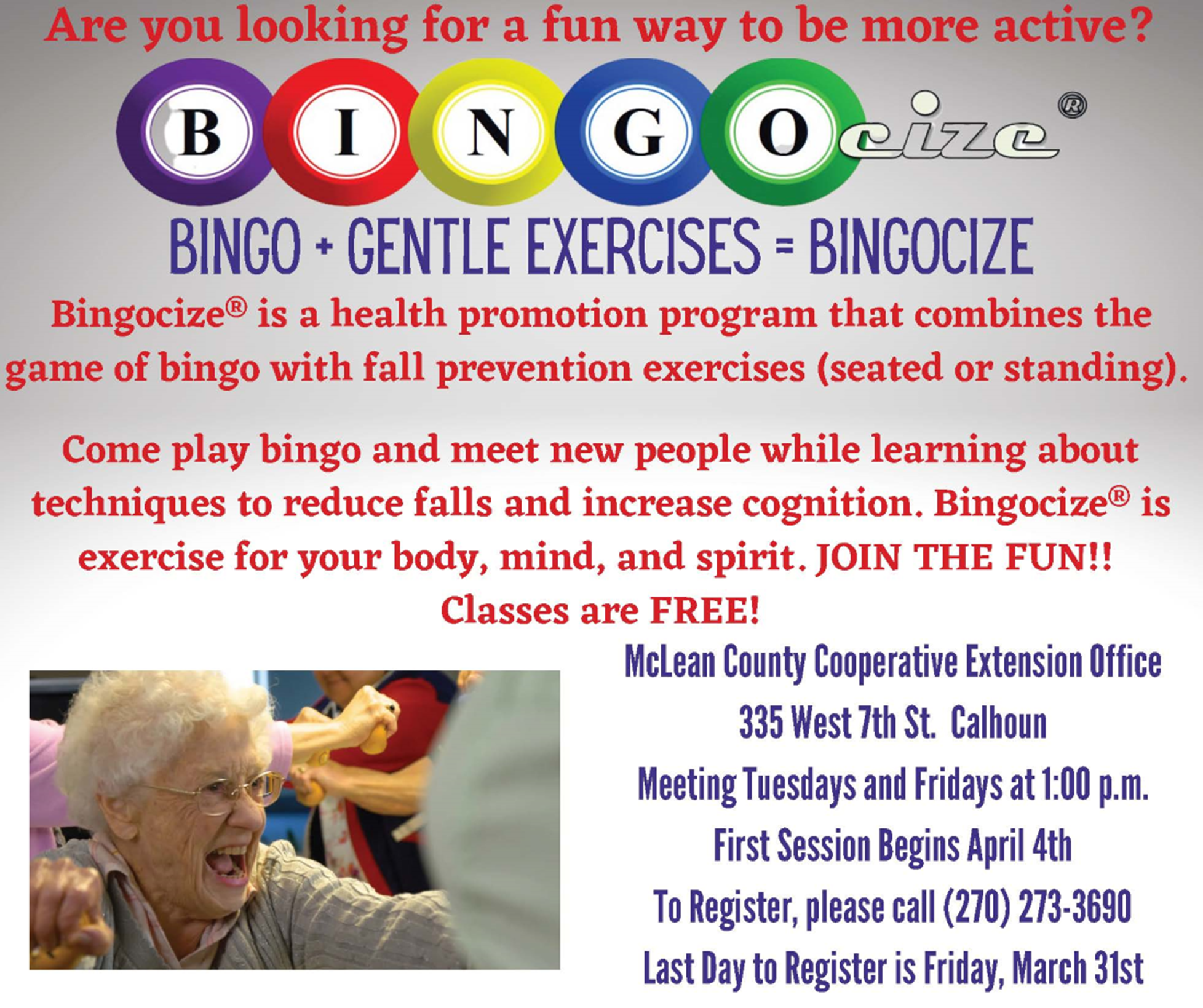 Bingocize flyer