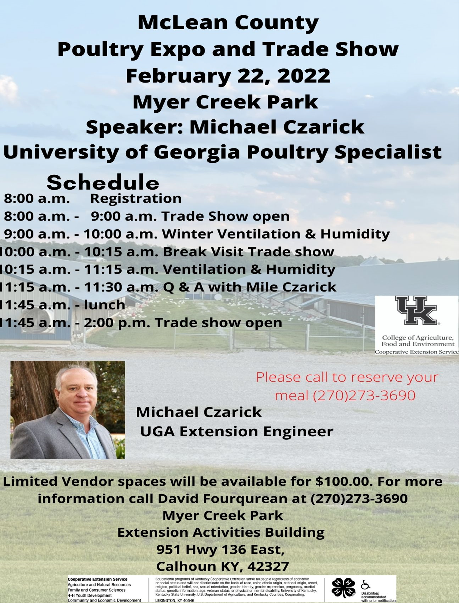 McLean County Poultry Expo Flyer